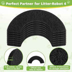 8 Pack Thickened 0.45” Carbon Filters Compatible with Litter Robot 4, Cat Litter Box Filters Replacement to Control Damp from Pets and Absorb Odors for a Fresh Home Life