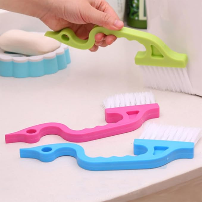 8pcs Window Groove Cleaning Brush Set, Wet and Dry Use Scrubber Brushes - Image 3
