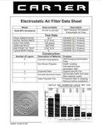 CARTER | Gold | MERV 8 | HVAC & Furnace Filter | Washable Electrostatic ((18x30x1))