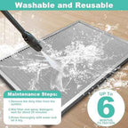 20x25x1 Reusable Electrostatic Air Filter, MERV 8 Washable HVAC AC Furnace Filter, Lasts a Lifetime, Permanent Air Replacement Filter, Breathe Fresher Home & Office(Actual Size: 19.75x24.65x0.82 Inch)