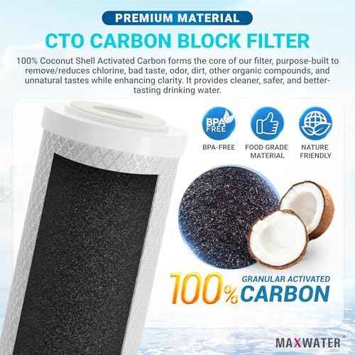 10" BB Iron Buster Filter Set (3-pack) for Whole House Water Filtration Systems w/ 10" x 4.5" Sediment, Iron Manganese Reduction, CTO Carbon Block Water Filters