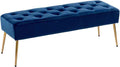 DUHOME Button-Tufted Ottoman Bench, Upholstered Bedroom Benches Velvet Footrest