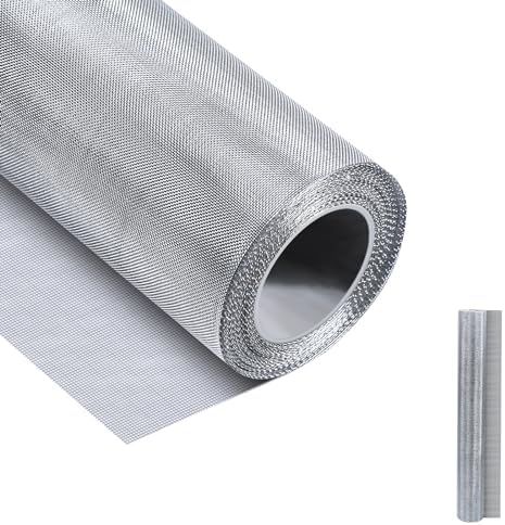 20 Mesh 304 Stainless Steel Mesh Screen, 24''×118''(60cm×300cm) Wire