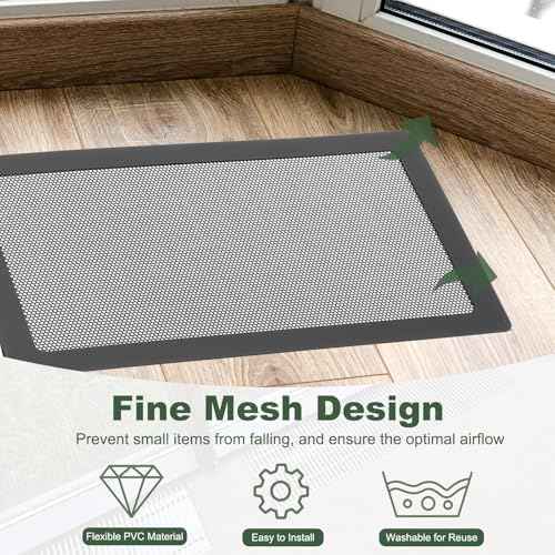 YOKIVE 6 Pcs Magnetic Floor Vent Covers, Floor Register Cover PVC Mesh