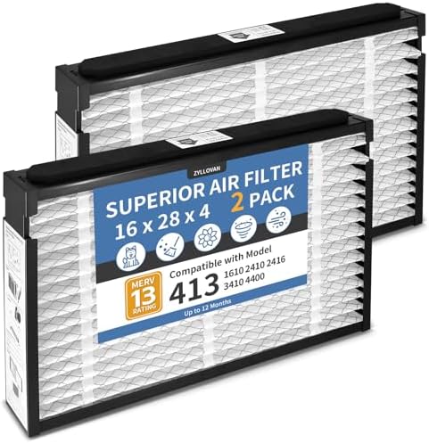 413 Filter Compatible with Aprilaire Whole House Air Purifier 1410 - Field & Pure