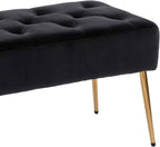 DUHOME Button-Tufted Ottoman Bench, Upholstered Bedroom Benches Velvet Footrest