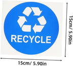 Tofficu 8pcs Hanging Trash Can Stickers Garbage Recycling Decals Material - Image 2