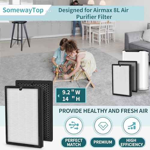 8L Efficient Filter Set Compatible with Okaysou Airmax 8L Air Purifier