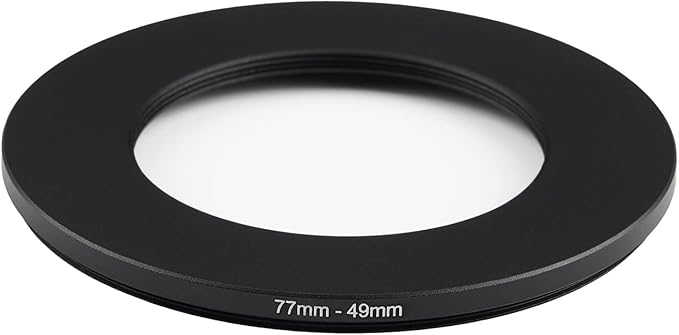 77mm Lens to 49mm Camera Lens Adapter 77mm to 49mm Step Down Ring Adapter Ring - Image 2