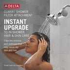 Delta Clarifi Standard Shower Filter Attachment Chrome with Additional Filter Cartridge, Chrome