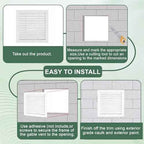 2-Pack 20"x20" Gable Vent - Premium Aluminum,Filter Screen for