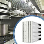 6Pcs Hood Filters 430 Stainless Steel Baffle Filter (19.5W x 24.5H)