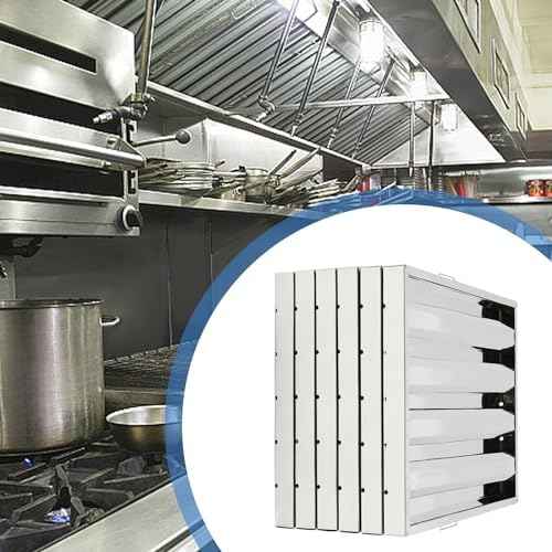 6Pcs Hood Filters 430 Stainless Steel Baffle Filter (19.5W x 24.5H)