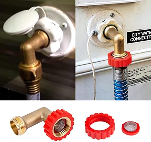 Lead-Free Brass 90 Degree Hose Saver,90°Hose Elbow Fitting Quick