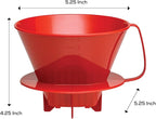 Fino Pour-Over Coffee Brewing Filter Cone, Number 4-Size, Brews 8 to 12-Cups - Image 3