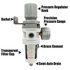 3/8" NPT Air Filter Pressure Regulator Combo Water Separator - Image 4