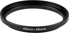 43-46mm Metal Step-Up Ring Adapter Compatible - Image 2