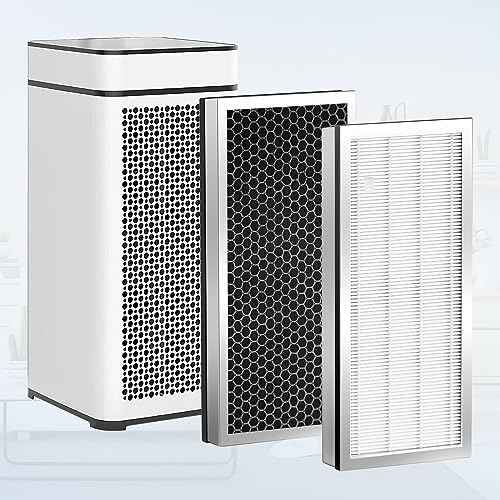 Replacement Filter 2 Pack Compatible with 40 Series Air Purifier,3-in-1 Filters, Contains H13 HEPA & Activated Carbon