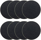 Becozofu 7.25 inch Kitchen Compost Bin Charcoal Filter Replacements, Compost Pail Replacement Carbon Filters, Round, Activated Charcoal, Set of 8 - Field & Pure