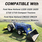 86512888 E9NN9601EA AF2840 Air Filter Compatible with Ford New Holland Compact Tractor 1320 1520 1620 1710 1715 Mower CM222 CM224 CM272 CM274 Replace SA16490, 46421, AF2840, 84541251