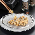 Kitchen Oil Filter Tray - Stainless Steel Mesh Filtering Basket With Tray | Oil Drain Rack | Oil Drip Filter For Frying Grilling Food | Air Fryer Accessories For Frying Grilling Food