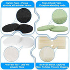 30pcs FX4 Canister Filter Media Replacement Kit Compatible with Fluval Fx4 Fx5 Fx6 Include Carbon Foam Filter Pads, Foam Block,Aquarium Maintenance Quick Clear/Water Polishing Pads