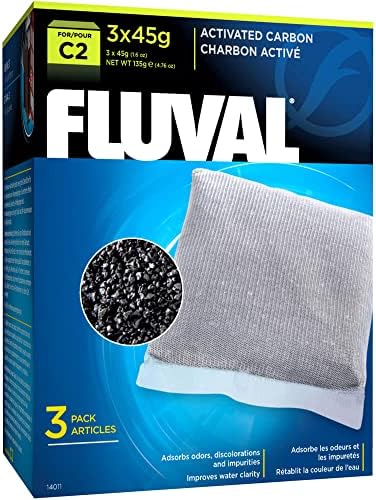 Fluval C2 Activated Carbon, Replacement Aquarium Filter Media, 3-Pack - Field & Pure