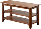 XKZG Storage Bench Wooden Shoe Rack Bench Rustic Solid Wood Entryway Bench - Image 10