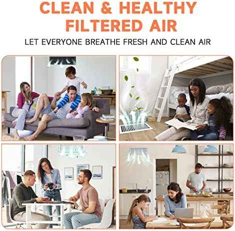 4x12 Inch Air Filter for Home Ceiling, ULTRA GREEN Thickened Floor Vent Filters Replacement for Register Work in Indoor Home Air Purifier, Air Conditioner 4" x 12" 12-Pack (White)