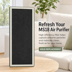 Replacement H13 Filte Compatible with Membrane Solutions MS18 Air Purifier - Field & Pure