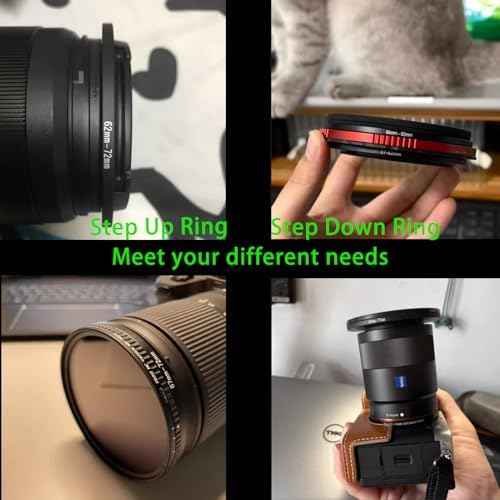 37mm to 30mm Step Down Ring Filter Adapter Metal Ring Step Down Rings Adapter Filter Compatible with All 30mm UV,CPL,ND,Lens Hood,Threaded Lens ect (37mm to 30mm)