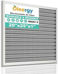 20x25x1 Reusable Electrostatic Air Filter, MERV 8 Washable HVAC AC Furnace Filter, Lasts a Lifetime, Permanent Air Replacement Filter, Breathe Fresher Home & Office(Actual Size: 19.75x24.65x0.82 Inch)