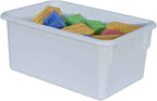 Wood Designs Cubby Storage Bin, Heavy Duty Plastic Containers
