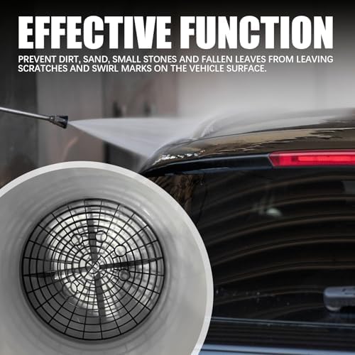 2PCS Car Wash Bucket Insert, Car Detailing Bucket, Dirt Guard Bucket Insert Helps Remove Dirt Debris Washing Kit, Detail Grit Trap Filter Cleaning Tool Fit 12Inch Diameter or 3-5 Gallon Bucket - Field & Pure