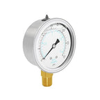Joywayus Pressure Gauge 0-30 PSI Brass 1/4" NPT Male Thread Lower Mount - Image 4