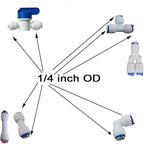 Lemoy 1/4" OD Quick Connect Push In to Connect Water Tube Fitting - Image 3