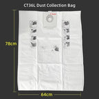500438 Filter Bag for SC FIS-CT SYS/5 26L and 36L Vacuum Cleaners, for CT36/26 - Image 2