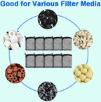 AQUANEAT 10pcs Aquarium Filter Media Bags, Fish Tank Coarse Mesh Bags - Image 4