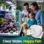 Aquatic Experts Aquarium Filter Floss for Fish Tank Filters - FilterFirst Aquarium Filter Pad - Media Roll for Crystal Clear Water, 3/4" - 1" Thick (12 Inch Wide, 72 Inch Long)