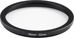 58mm to 52mm Step-Down Ring Filter Adapter, Metal Ring Step-Down Rings Adapter - Image 2