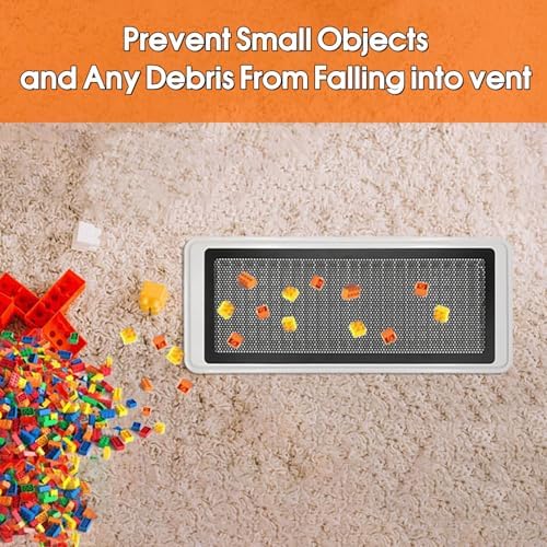 Floor Register Vent Cover, 4"x10" Magnetic Air Vent Screen Mesh Covers