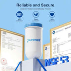 Purewell 0 TDS 7-Stage Water Filter Replacement for Zero Pitcher, Purewell SF series system, 100Gal Long-Lasting, NSF Certified to Reduce TDS, Total PFAS, Mercury& Heavy Metals, Chlorine (1 Pack)