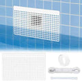 Pool Skimmer Guard Kit – Leaf Skimmer Catcher Shield with Elastic Rope & Telescopic Rod – Fits All Inground & Above Ground Pools – Rust-Proof Net Cover to Prevent Debris & Blockage – Easy Assembly