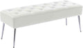 DUHOME Button-Tufted Ottoman Bench, Upholstered Footrest Stool Rectangular