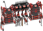 CCCEI Red Power Tool Organizer Wall Mount, Large Tools and Battery Storage Rack Charging Station Individual Switches. Drills Holder, Garage Utility Shelves with 6FT Power Strip. Gift for Men. - Field & Pure