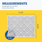 Aerostar 14x18x1 MERV 8 Pleated Air Filter, AC Furnace Air Filter, 6 Pack - Image 2