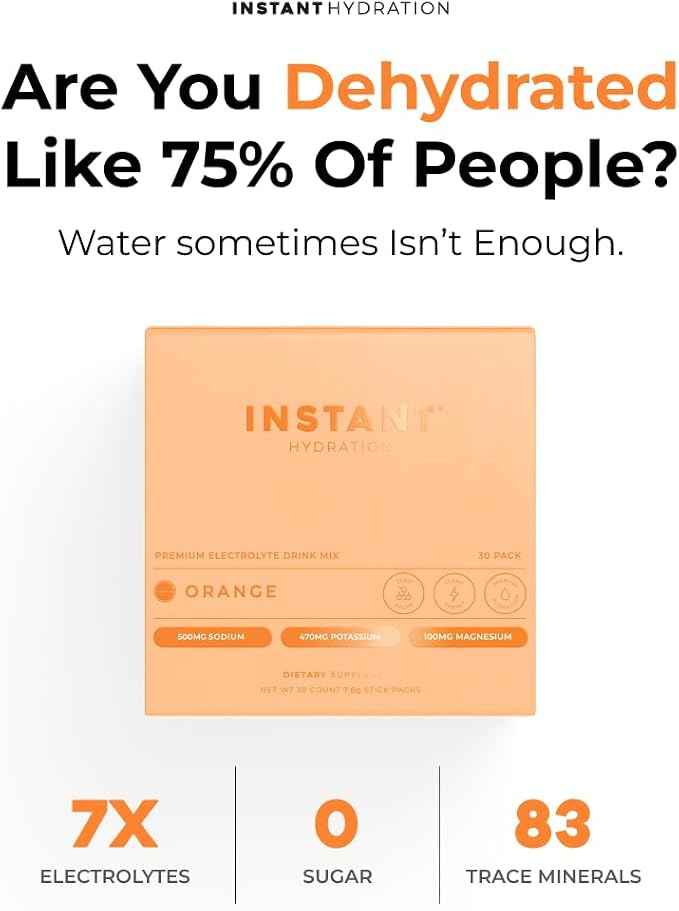 Instant Hydration Electrolytes Powder Packets