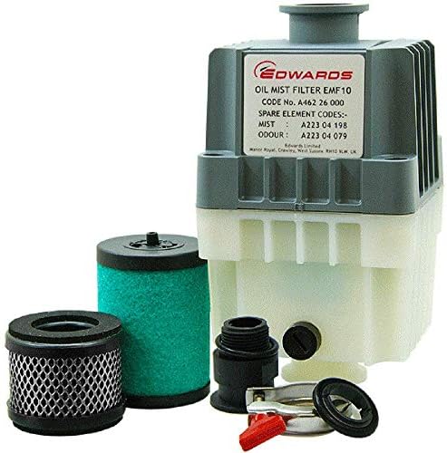 Edwards EMF10 Oil Mist Filter, KF25 Ports, for RV3, RV5, RV8 Vacuum Pumps, A462-26-000 - Field & Pure