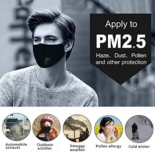 100 PCS PM2.5 Activated Carbon Face Mask Filter for Adults
