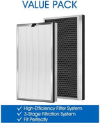 2 Pack 112 Replacement Filter Air Purifier V2.0 Compatible with MA Series 112, 3 in 1 Pre-filter, H13 True HEPA Filter and Activated Carbon Filter - Field & Pure